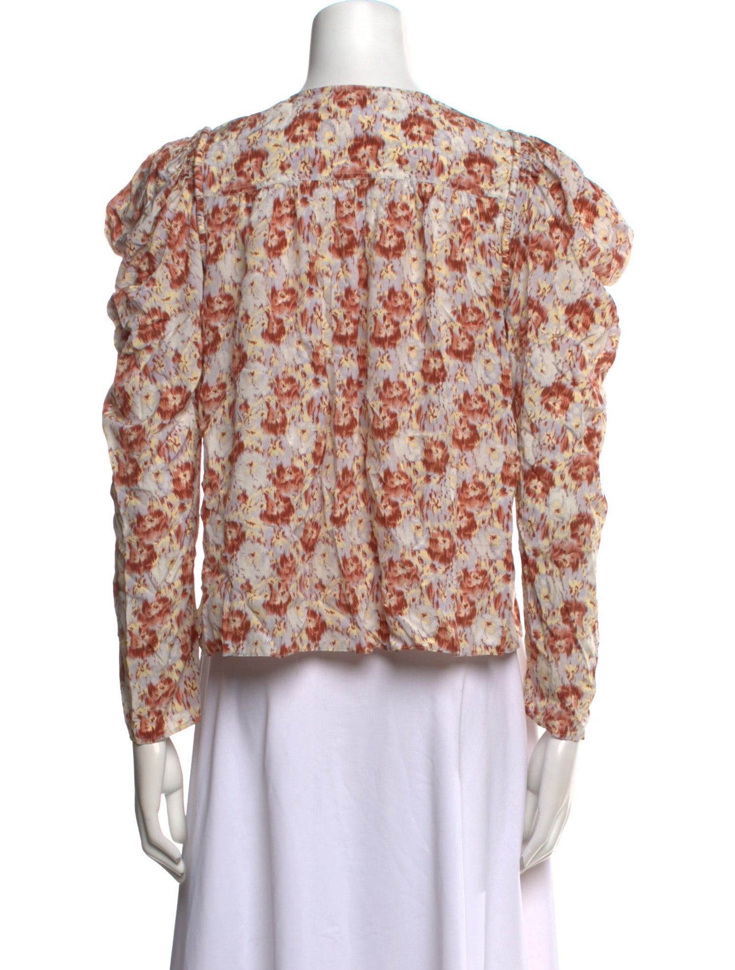 Ulla Johnson Silk Floral Print Blouse